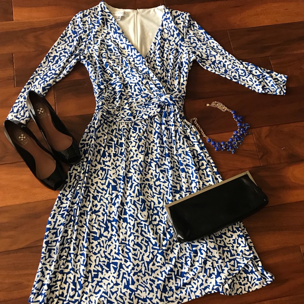 Maggy London 4P Faux Wrap Dress